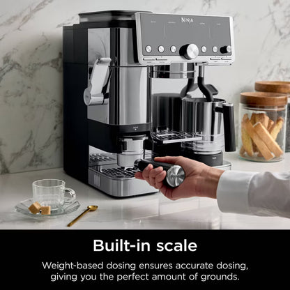 Ninja Luxe Cafe Pro Series 4-in-1 Espresso Coffee Cold Brew Hot Water Machine Stainless Steel